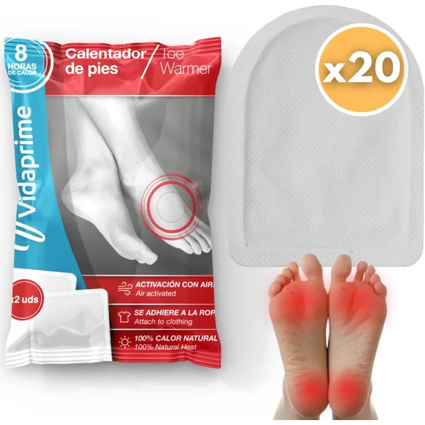Parches Calor Pies Térmicos Instantáneos | Pack x20 Uds