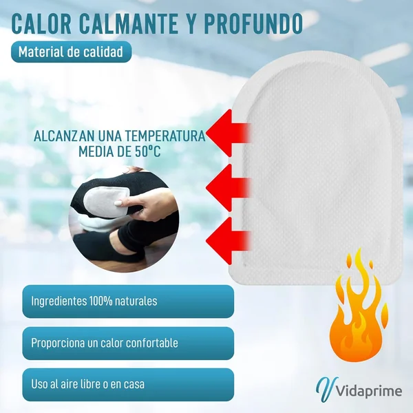 Parches Calor Pies Térmicos Instantáneos | Pack x20 Uds