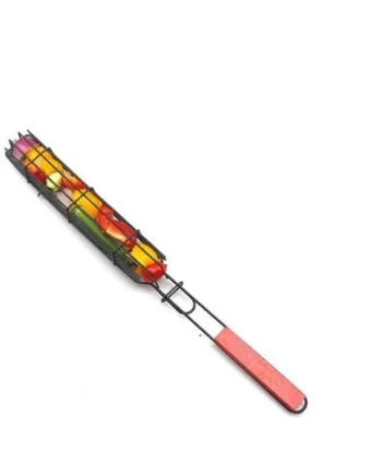 Parrilla cesta para pinchos barbacoa inox