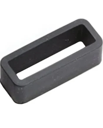 Pasador de goma para correas de reloj 20 mm Negro