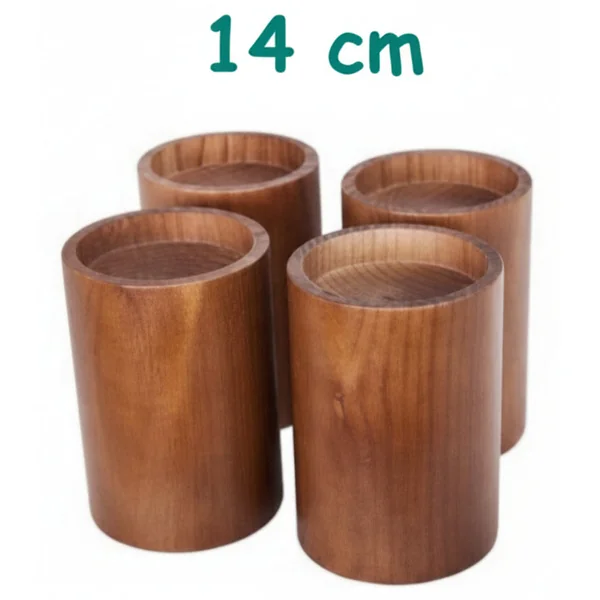 Patas Elevadoras de Madera Para Camas Mesas y Sillones
