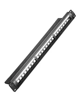 Patch panel rack19 24 port 1U Negro