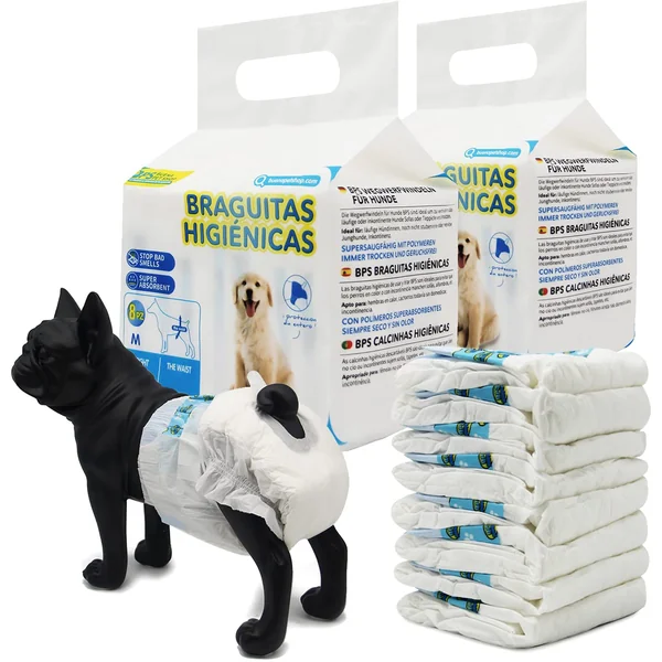 Pañal Mascotas Hembra 8 piezas (x2 Paquetes) BPS®