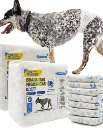 Pañal Mascotas Macho 8 piezas(x2 Paquetes) BPS®