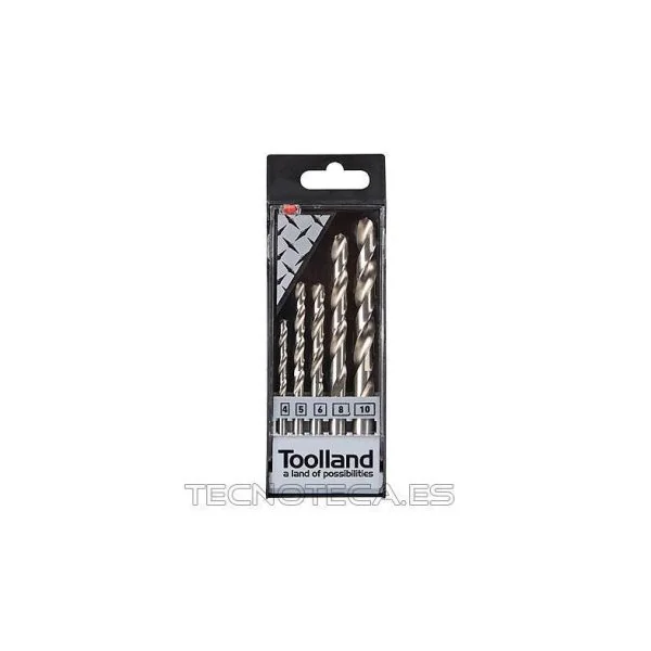 PDS1M. Juego de brocas HELICOIDALES acero 4,5,6,8,10