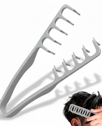 Peine Voluminizador de Dientes Anchos para Cabello Gris
