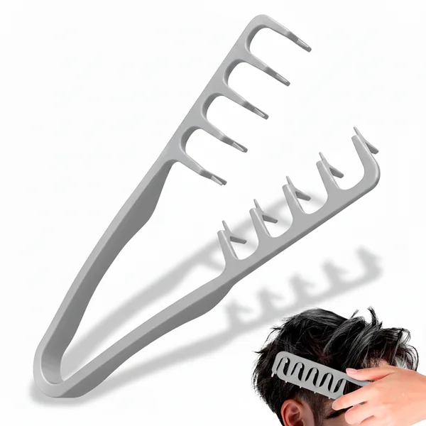 Peine Voluminizador de Dientes Anchos para Cabello Gris