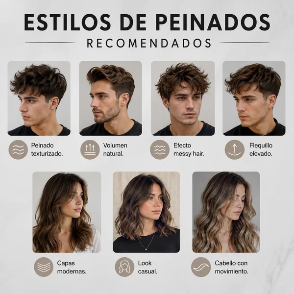Peine Voluminizador de Dientes Anchos para Cabello Gris