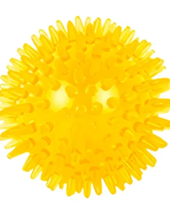 Pelota para Perros Erizo Con Sonido 6 cm Amarillo
