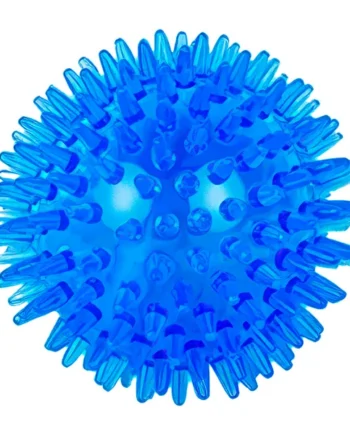 Pelota para Perros Erizo Con Sonido 6 cm Azul