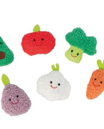 Peluche Gato Frutas y Verduras Crujiente con Catnip 10 cm