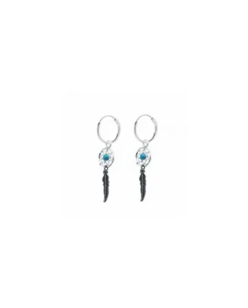 Pendientes Atrapasueños y pluma