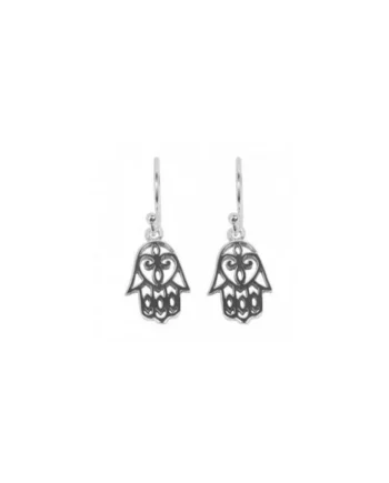 Pendientes de Plata Mano de Fátima