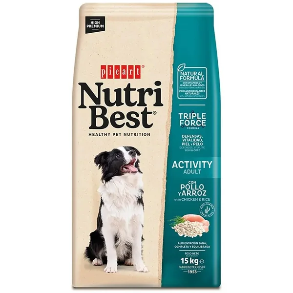 Picart Nutribest Dog Activity 15 kg Pienso para Perros