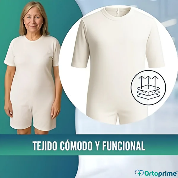 Pijama Antipañal con Cremallera | Manga Corta
