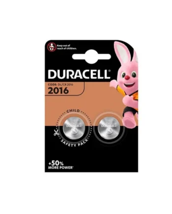 Pila duracell de boton de litio CR2016 3V Pack 2 pilas