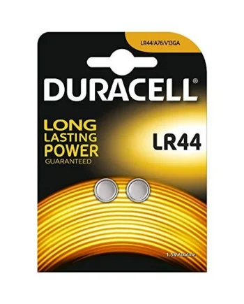 Pila duracell LR44 1.5 v pack 2 pilas