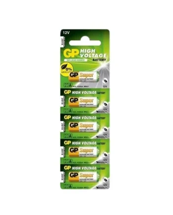 Pila GP alcalina MN21 LR23A 12 v pack 5 pilas