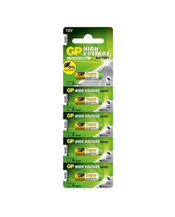 Pila GP alcalina MN27 LR7 12 v pack 5 pilas