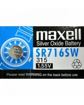 Pila maxell de boton oxido plata 315 SR716SW