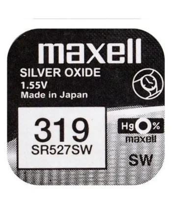 Pila maxell de boton oxido plata 319 SR527SW