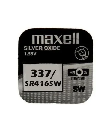 Pila maxell de boton oxido plata 337 SR416SW