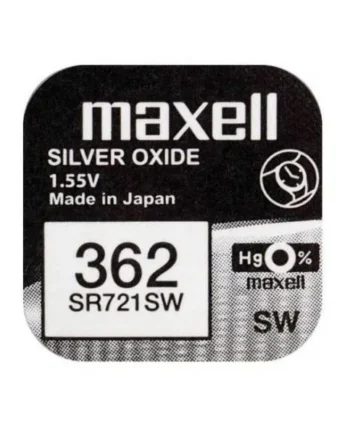 Pila maxell de boton oxido plata 362 SR721SW