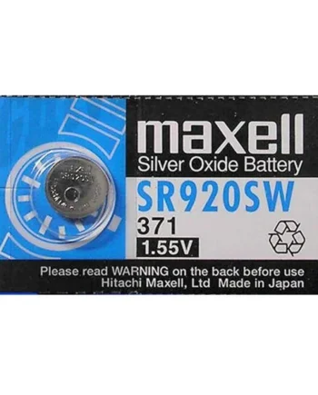 Pila maxell de boton oxido plata 371 SR920SW
