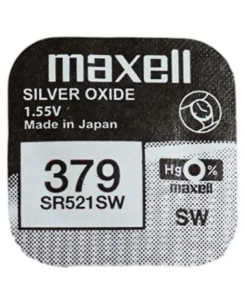 Pila maxell de boton oxido plata 379 SR521SW