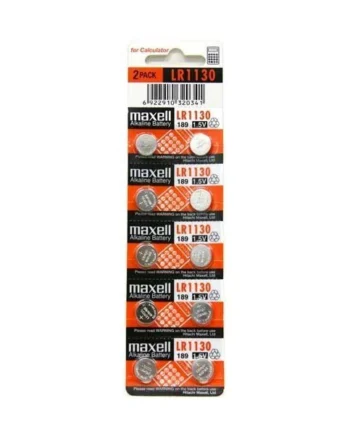 Pila maxell LR1130 LR54 1.5 v pack 10 pilas