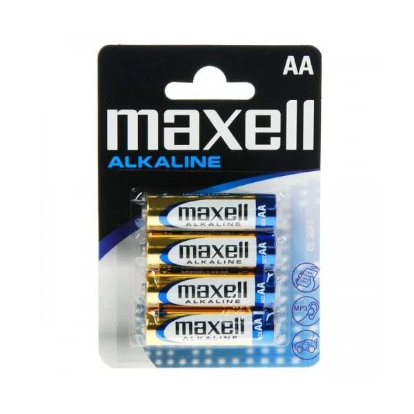 Pila maxell MN1500 LR6-AA 1.5 v pack 4 pilas