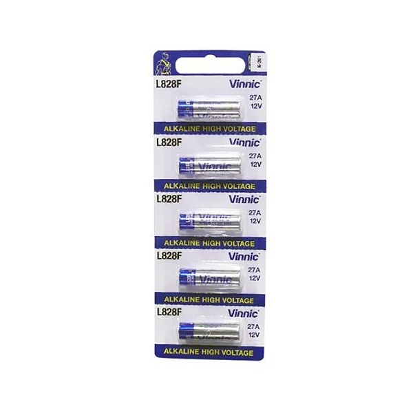 Pila Vinnic LR27A MN27 12v pack 5 pilas