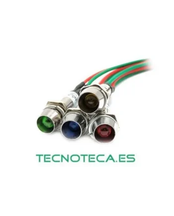 PILOTO LED 12VDC PANEL 8mm BLANCO