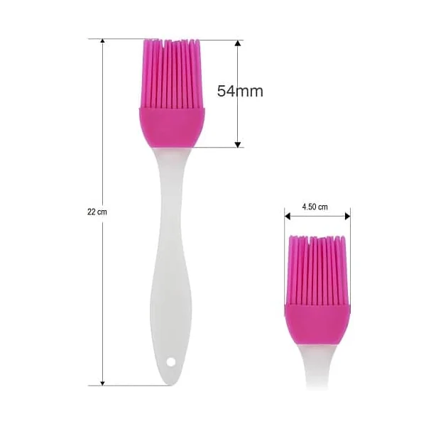 Pincel de silicona para reposteria 22 cm Multicolor