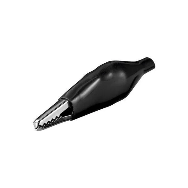 Pinza de cocodrilo aislada 48 mm Negro