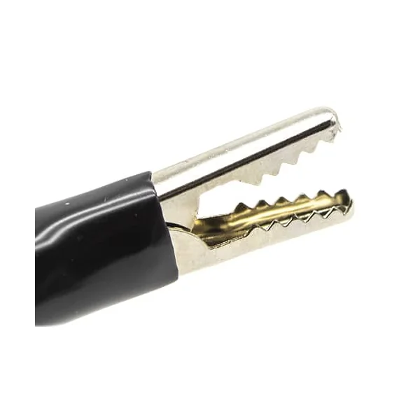 Pinza de cocodrilo aislada 48 mm Negro