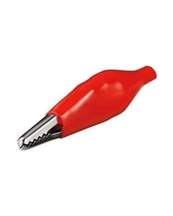 Pinza de cocodrilo aislada 48 mm Rojo