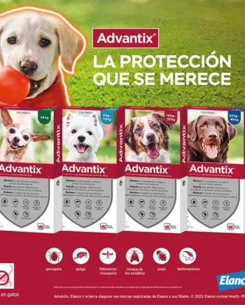 Pipetas Advantix para perros (caja de 4 unidades)