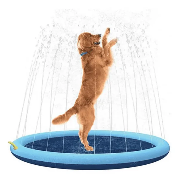 Piscina para Perros Splash Inflable con Chorros Wouapy