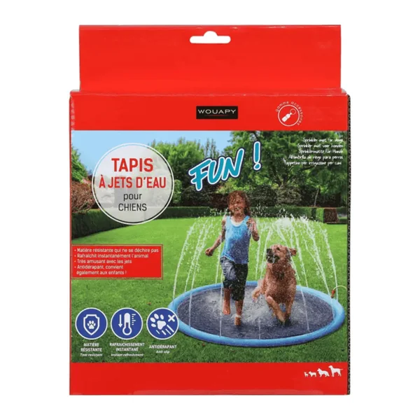 Piscina para Perros Splash Inflable con Chorros Wouapy