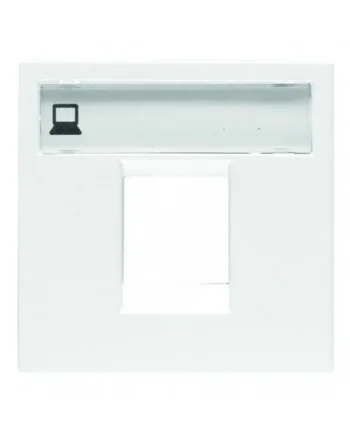 Placa 1 conector RJ45 AMP Niessen Zenit Blanco