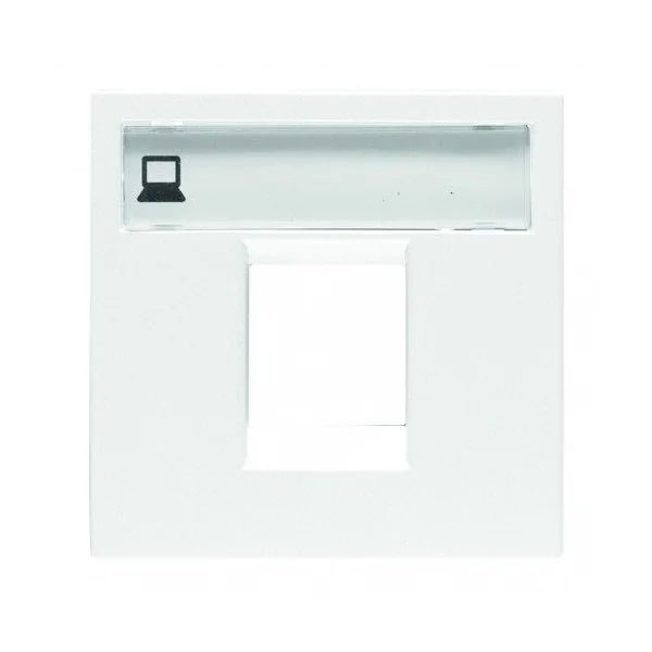 Placa 1 conector RJ45 AMP Niessen Zenit Blanco