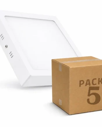 Plafon LED cuadrado Luz calida 18W