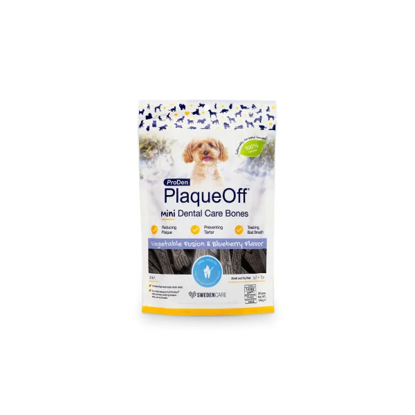 PlaqueOff Dental Bones Mini Arándanos