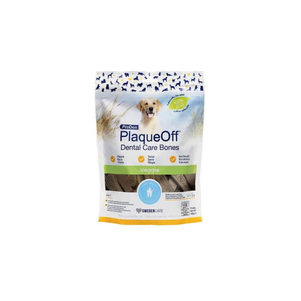 PlaqueOff Dental Care Bones Veggie Perro