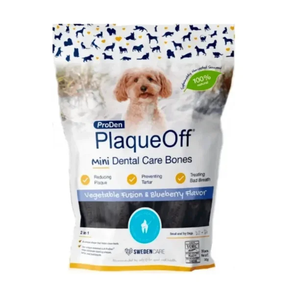 Plaqueoff mini ARÁNDANOS dental bones veggie para perros 340 g
