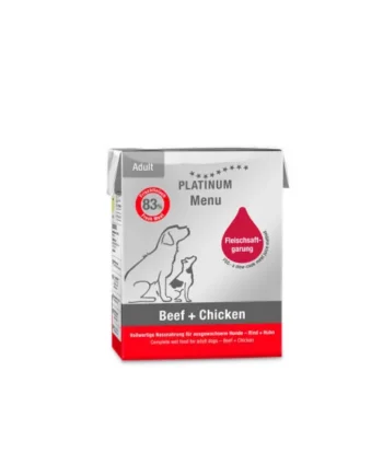 Platinum Menu Adult Beef and Chicken Caja para Perros