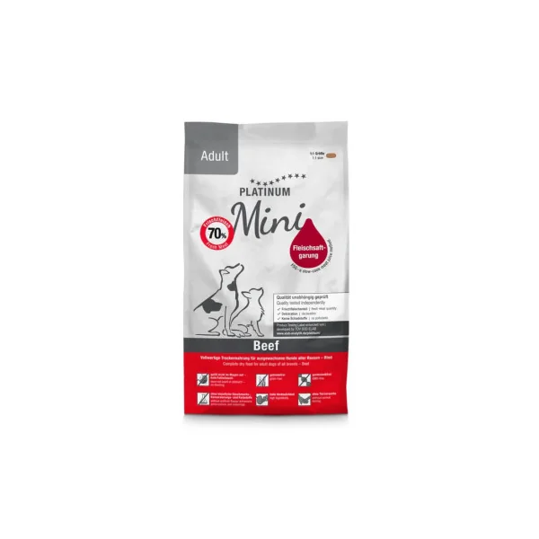 Platinum Natural Adult Beef & Potato Mini para Perros