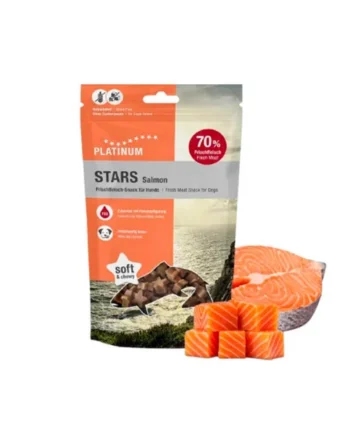 Platinum Stars Salmon Bocaditos para Perros