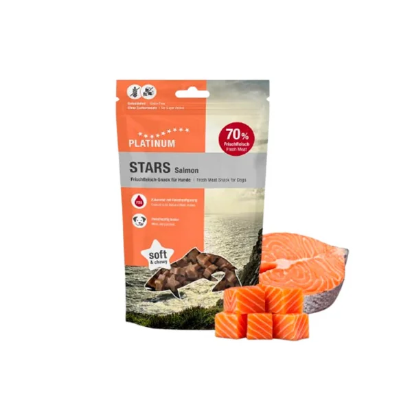 Platinum Stars Salmon Bocaditos para Perros